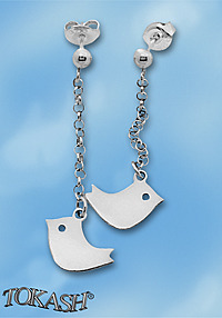 Silver Earings stones 111550