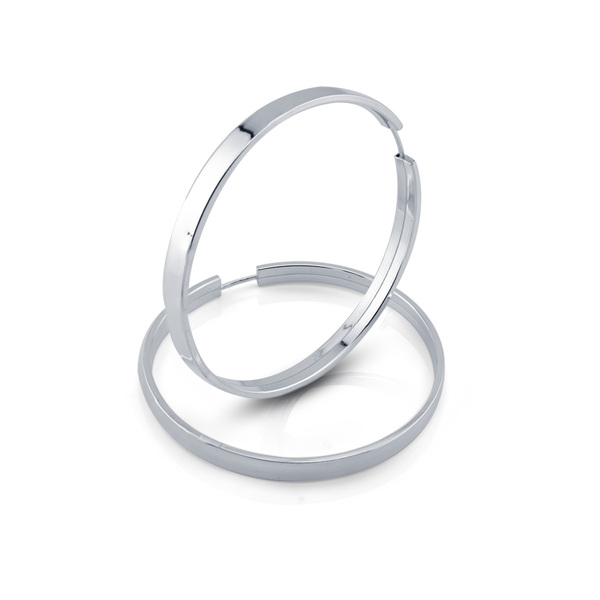 silver earrings hollow 112750