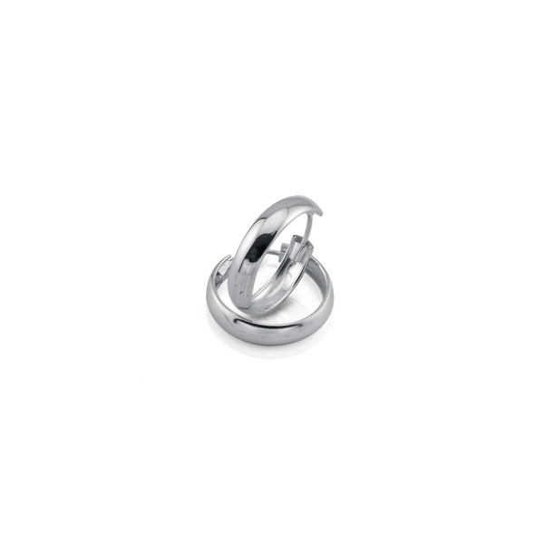 silver earrings hollow 112520