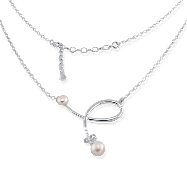 Silver necklace 701328
