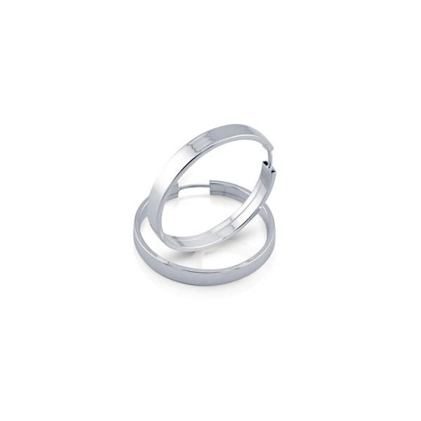 silver earrings hollow 112730