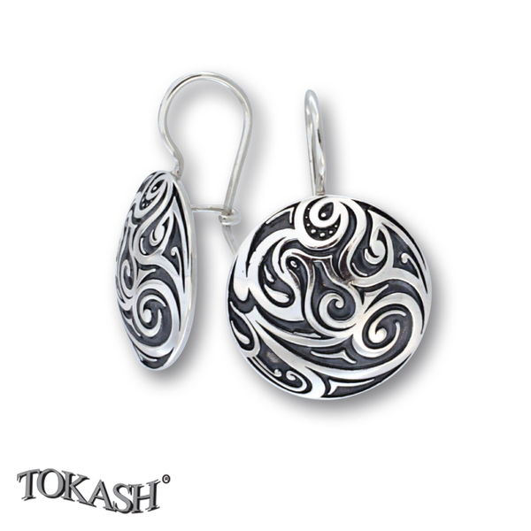 Silver Earings stones 136687