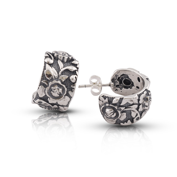 Silver Earings stone 131378