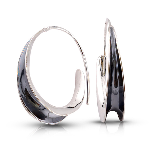 Silver Earings stone 131398