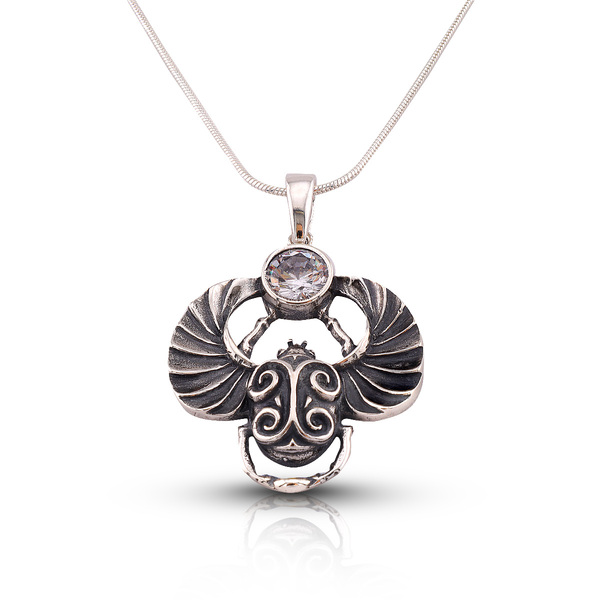 silver pendant stone 182760
