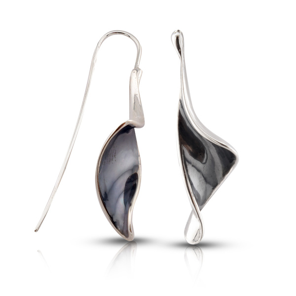 Silver Earings stones 136399