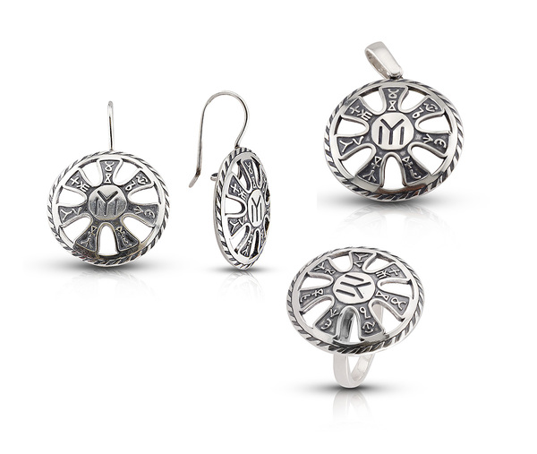 Medium silver set 8000392