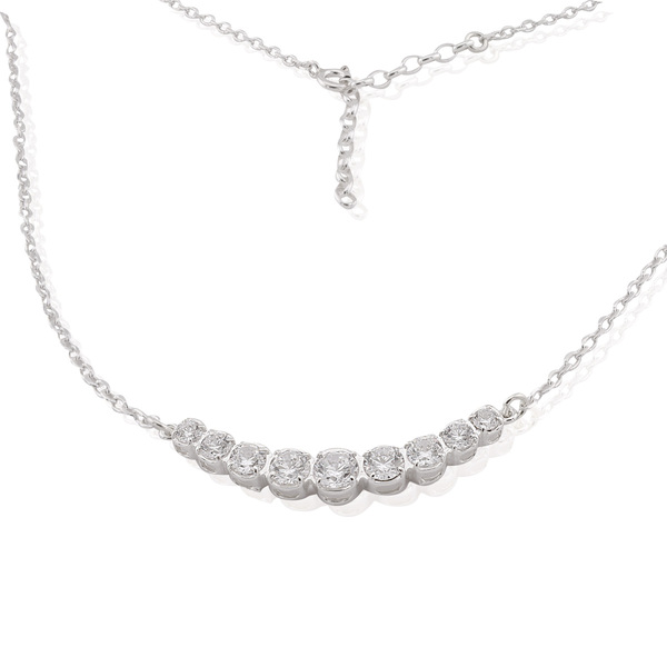 Silver necklace 701379