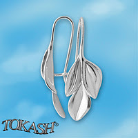 Silver Earings stones 132624