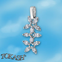 silver pendant stone 186066
