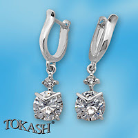 Silver Earings with stone 121615