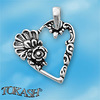 Silver pendants without CZ - silver pendants - 181578