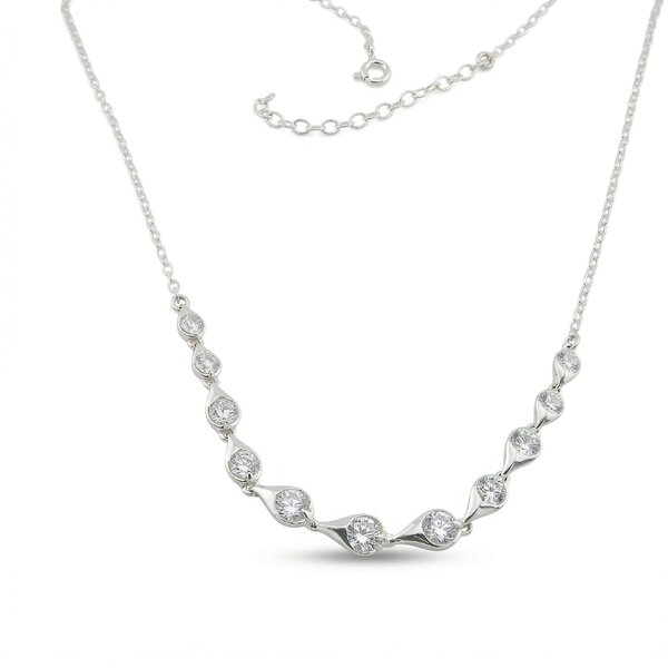 Silver necklace 701652