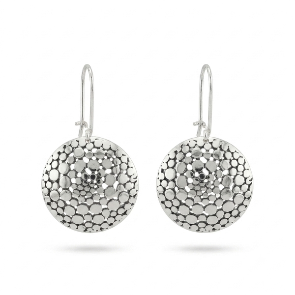 Silver Earings stones 136843
