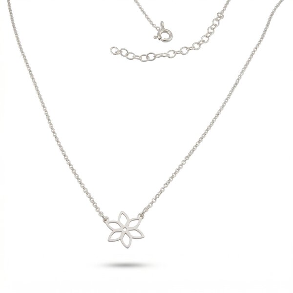Silver necklace 607038