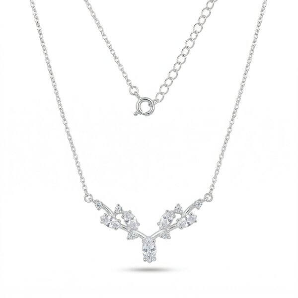Silver necklace 701629