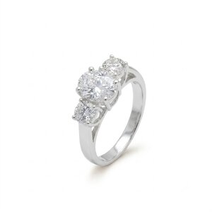 Silver rings with CZ - Silver ring stones - 1604195