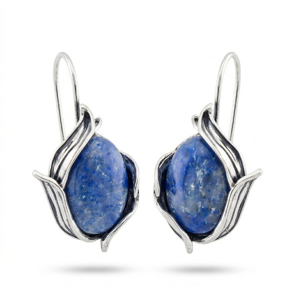 silver earrings 8901223