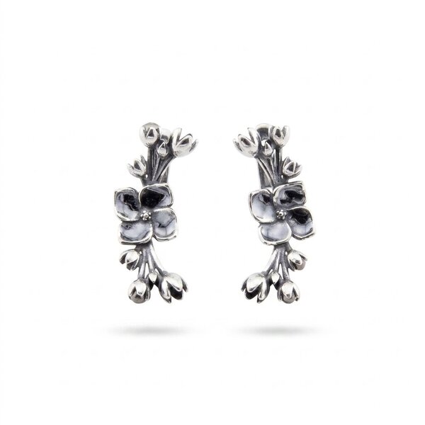 Silver Earings stones 132049