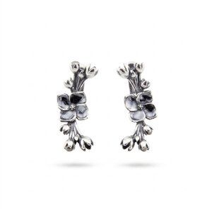 Silver earrings without stones - Silver Earings stones - 132049