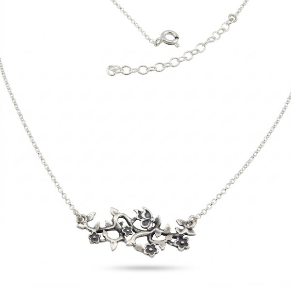 Silver necklace 701627