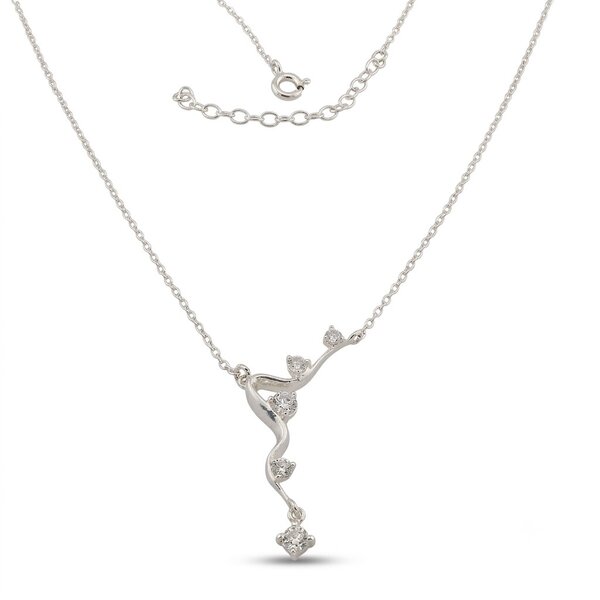 Silver necklace 701318