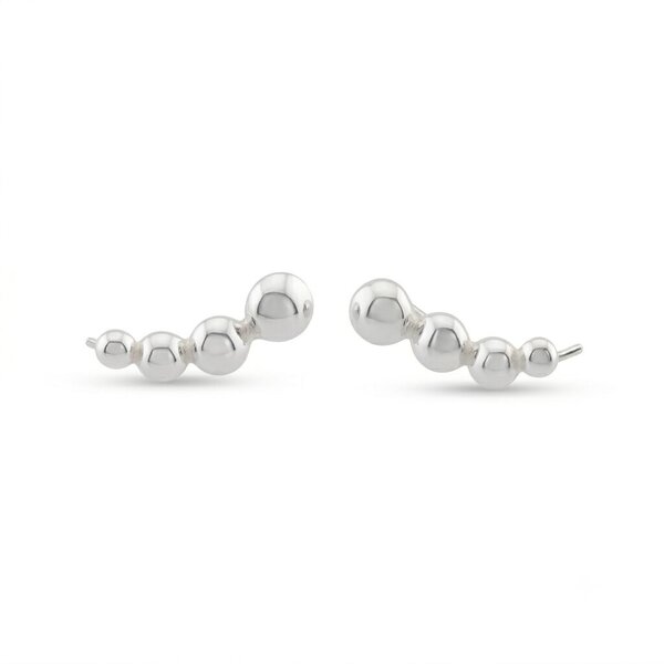 Silver Earings stones 133034