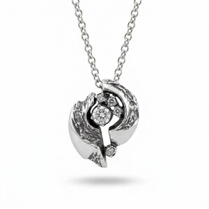 Silver pendants with CZ - 176100