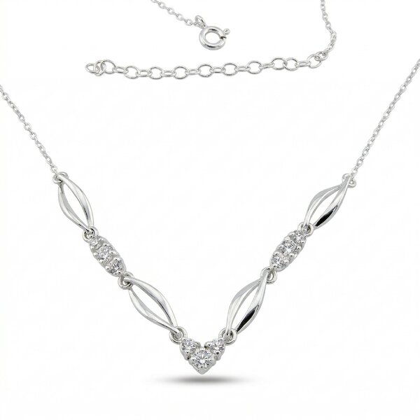 Silver necklace 701545