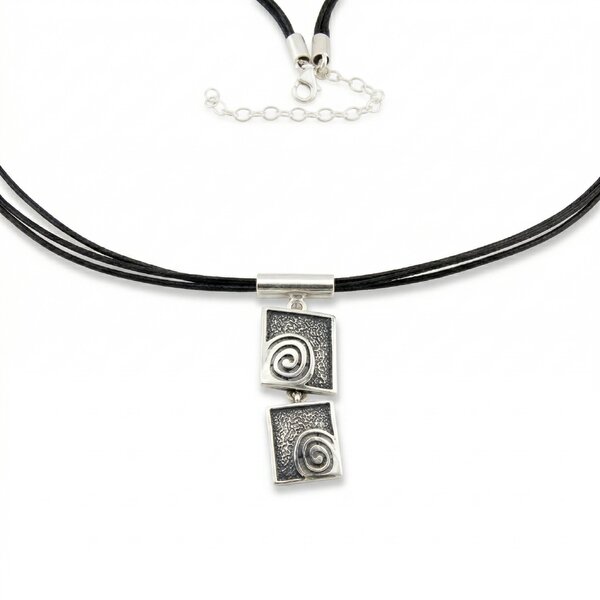 Silver necklace 701672