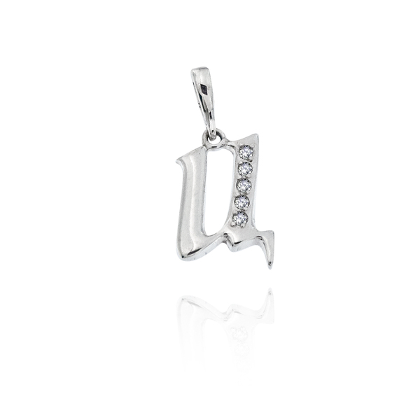 silver pendant stone 186753