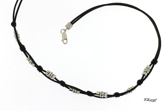 Silver necklace 701204