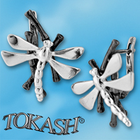Silver Earings stones 136914