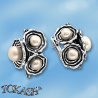 Earrings with pearls 115944
