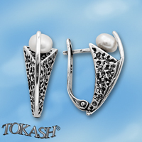 Earrings with pearls 115948
