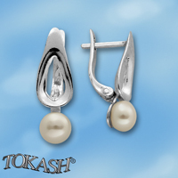 Earrings with pearls 115950