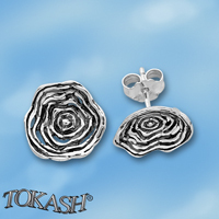 Silver Earings stones 111945