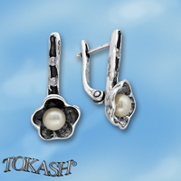 Earrings with pearls 115946