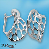 Silver Earings stones 132031