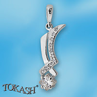 silver pendant stone 186045
