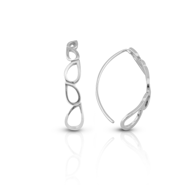 Silver Earings stones 133497