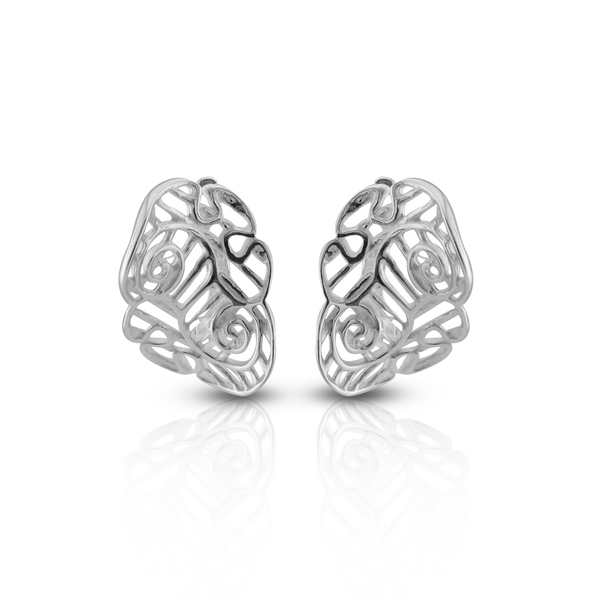 Silver Earings stones 133491