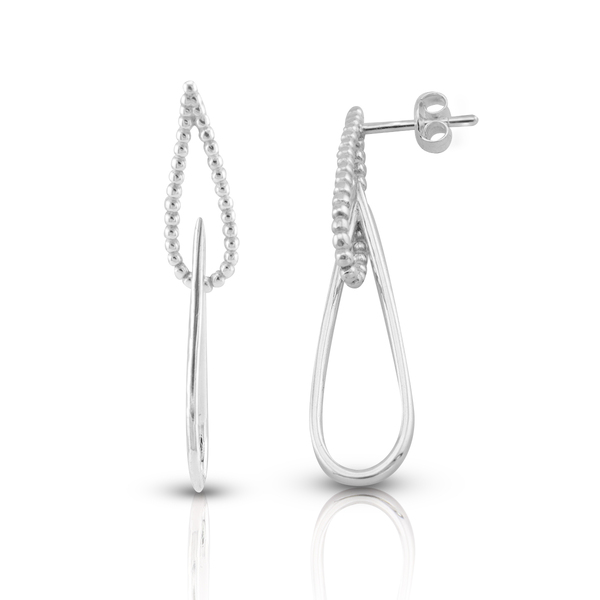 Silver Earings stones 132609