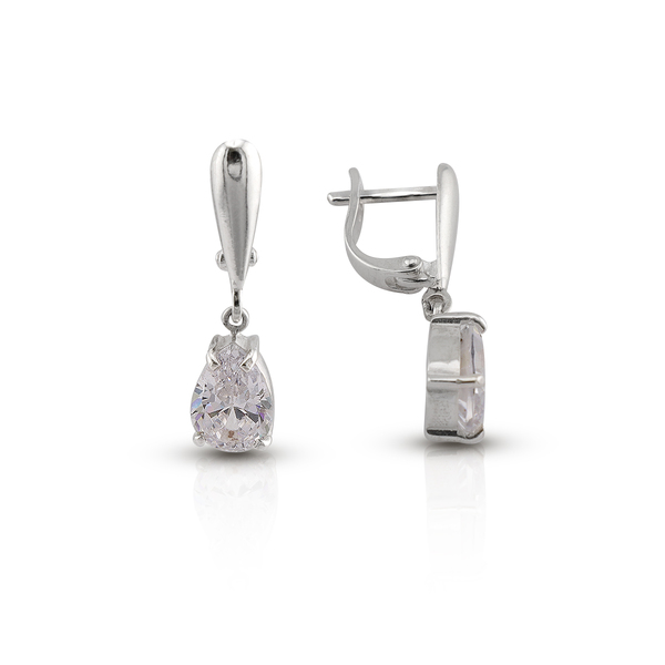 Silver Earings with stone 122443