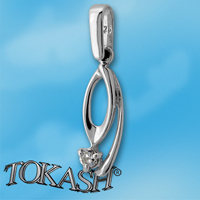 silver pendant stone 184474