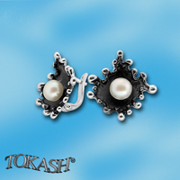 Earrings with pearls 115869