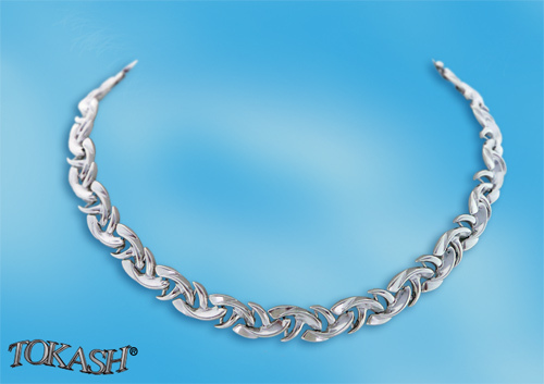 Silver necklace 700048