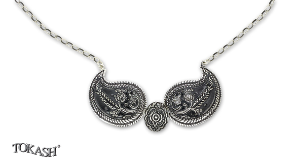 Silver necklace 701138