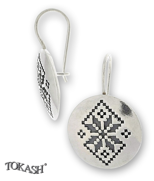 Silver Earings stones 136101