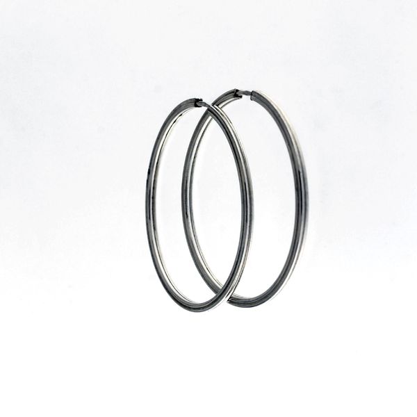 silver earrings hollow 112240